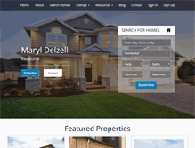 Tablet Screenshot of maryldelzell.com